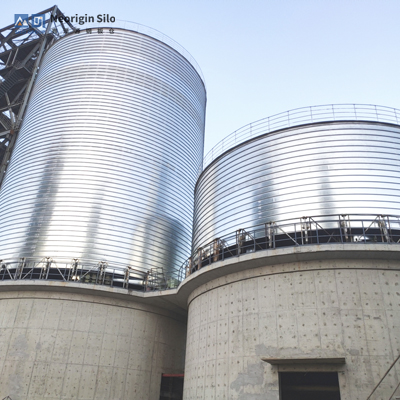 螺旋式载氟氧化铝钢筒仓