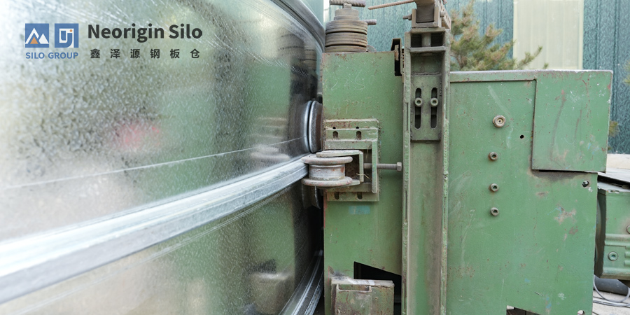 Construction of galvanized steel silos