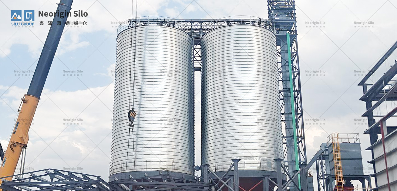 螺旋式轻烧氧化镁储存钢板仓_2