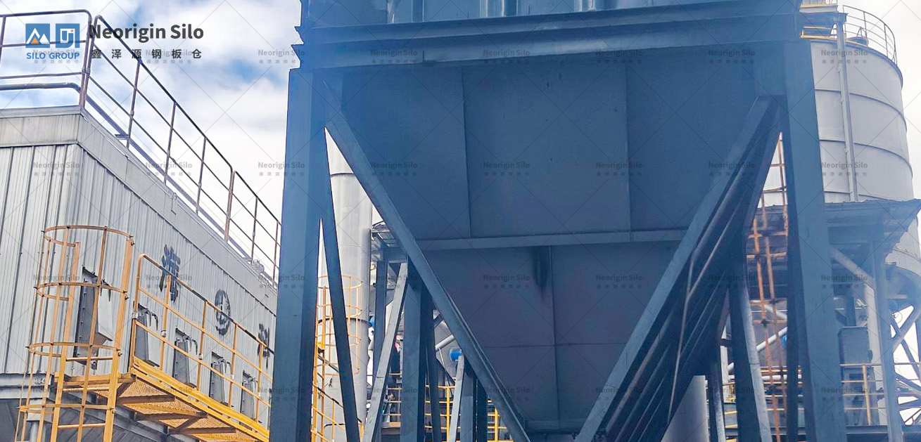 螺旋式轻烧氧化镁储存钢板仓_4