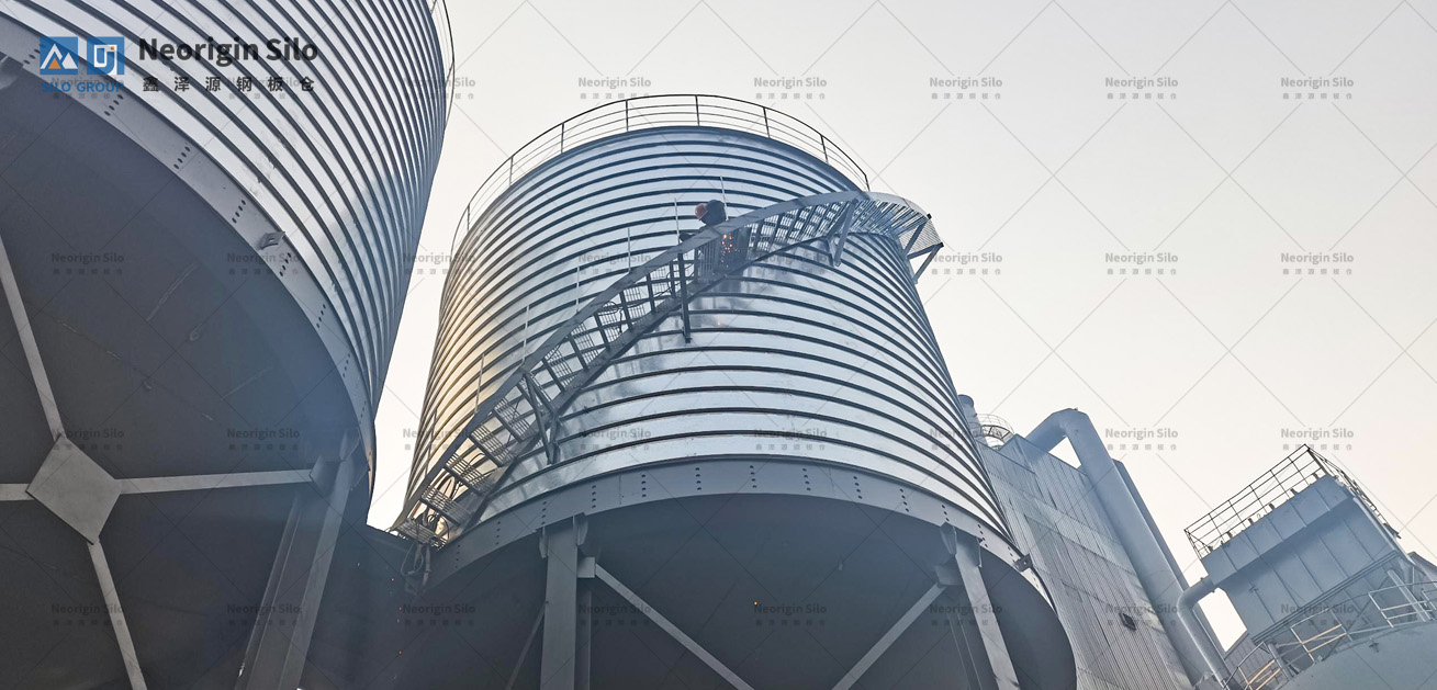 螺旋式轻烧氧化镁储存钢板仓_4