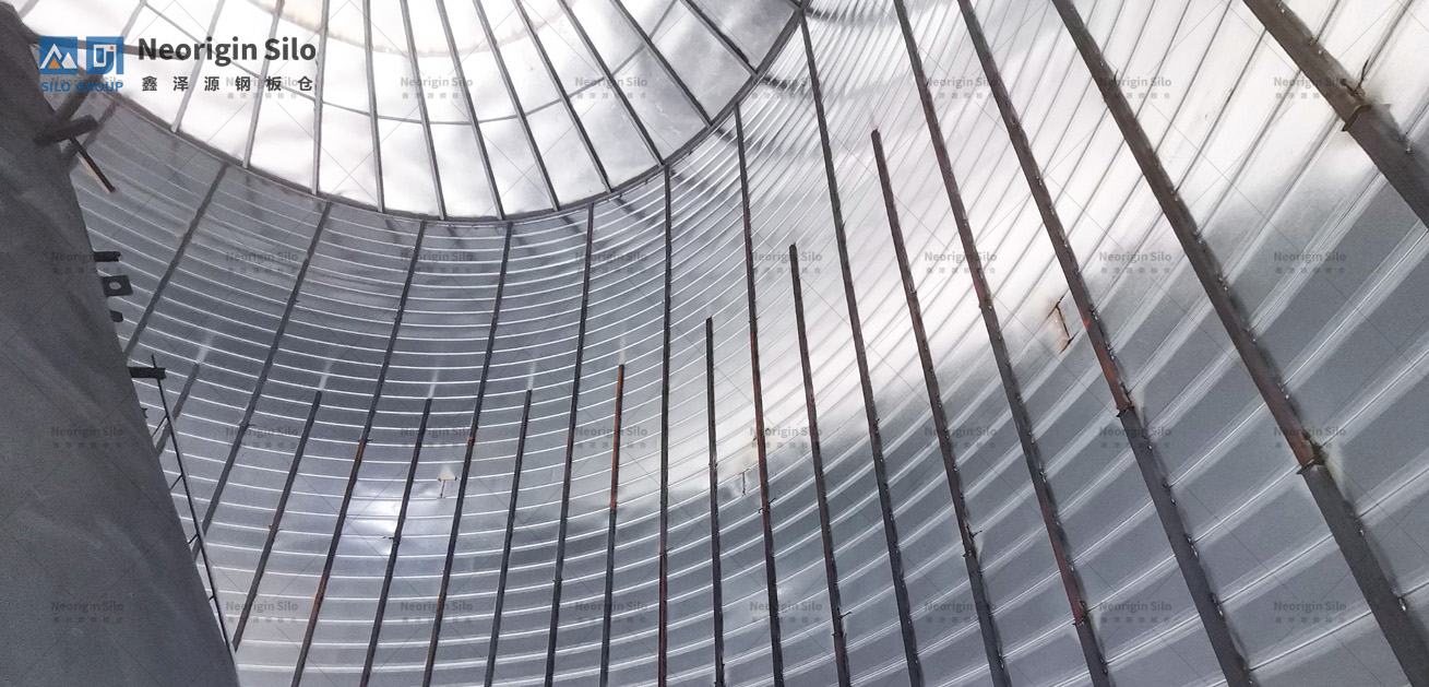 螺旋式轻烧氧化镁储存钢板仓_3