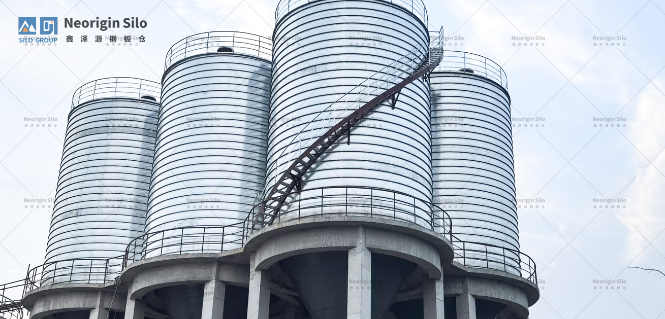螺旋式载氟氧化铝钢板仓_4