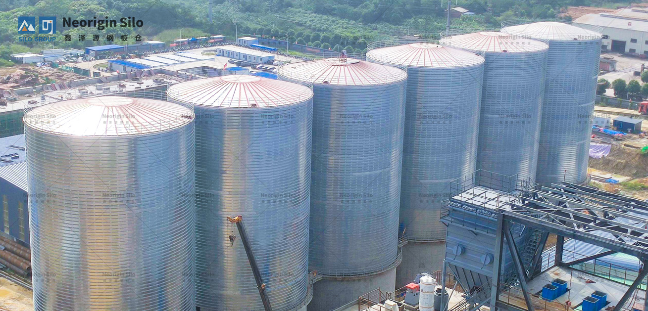 螺旋式载氟氧化铝钢板仓_2