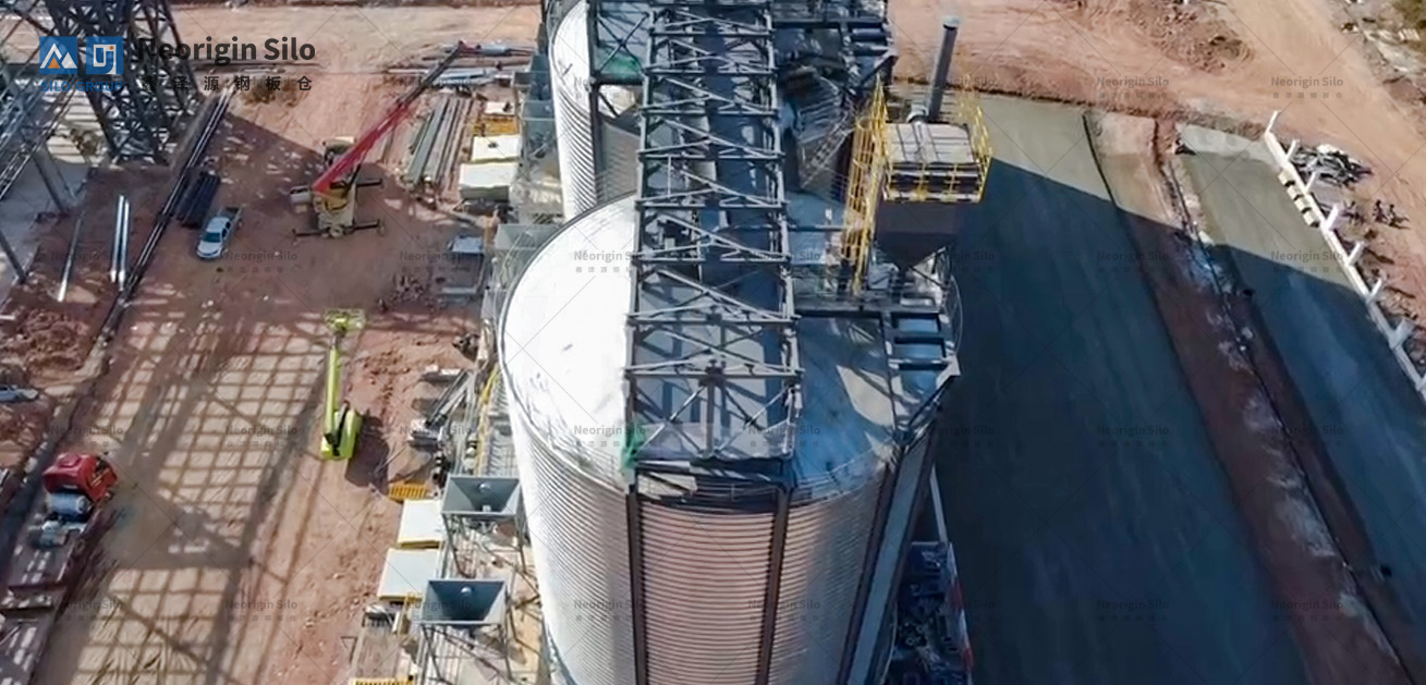 螺旋式载氟氧化铝钢板仓_2