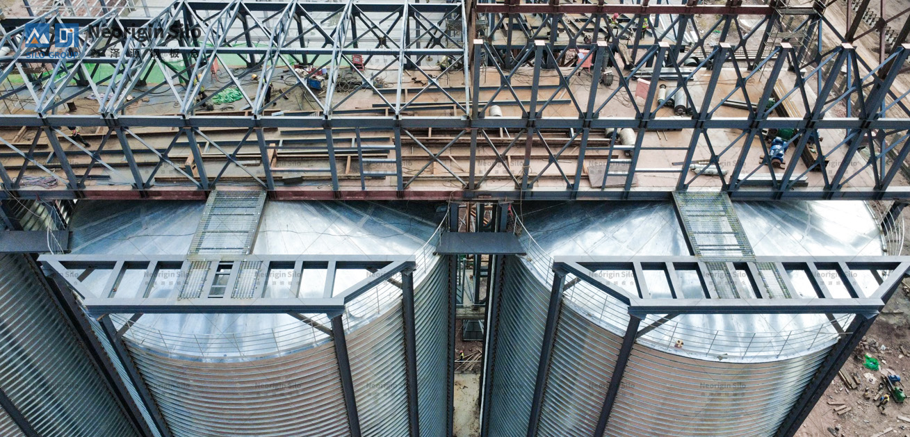 螺旋式载氟氧化铝钢板仓_4