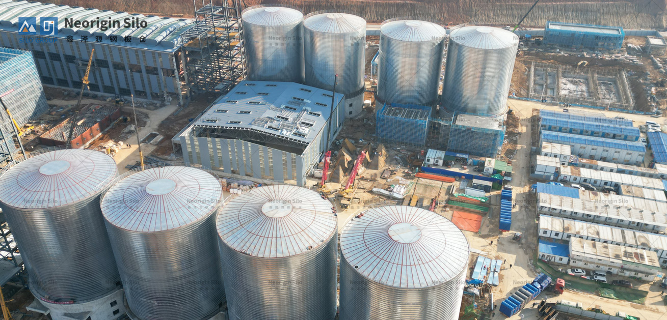 螺旋式固体废弃物钢筒仓_1