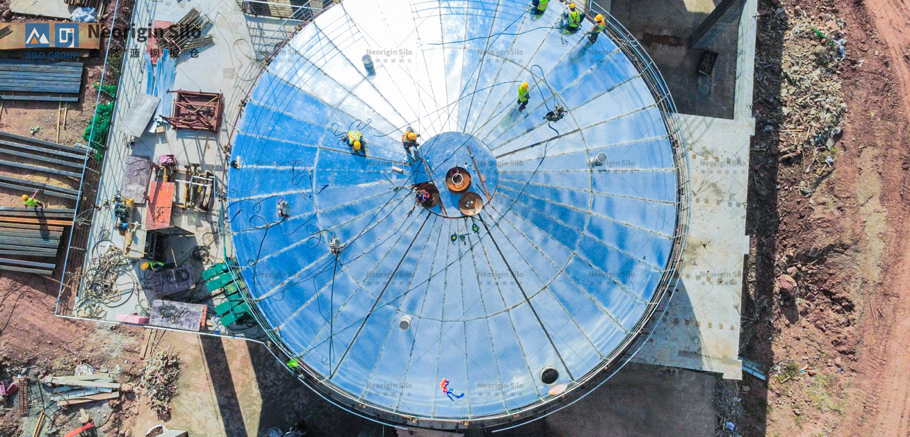 螺旋式固体废弃物钢筒仓_2