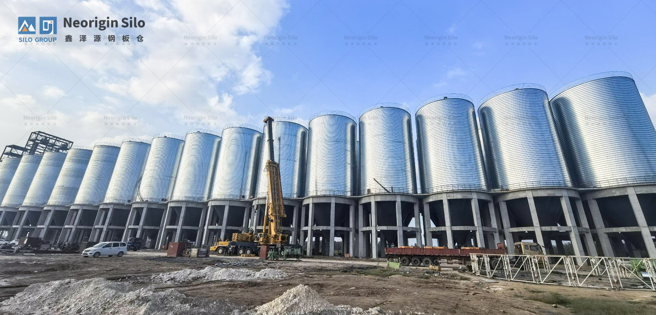 高强石膏存储钢筒仓