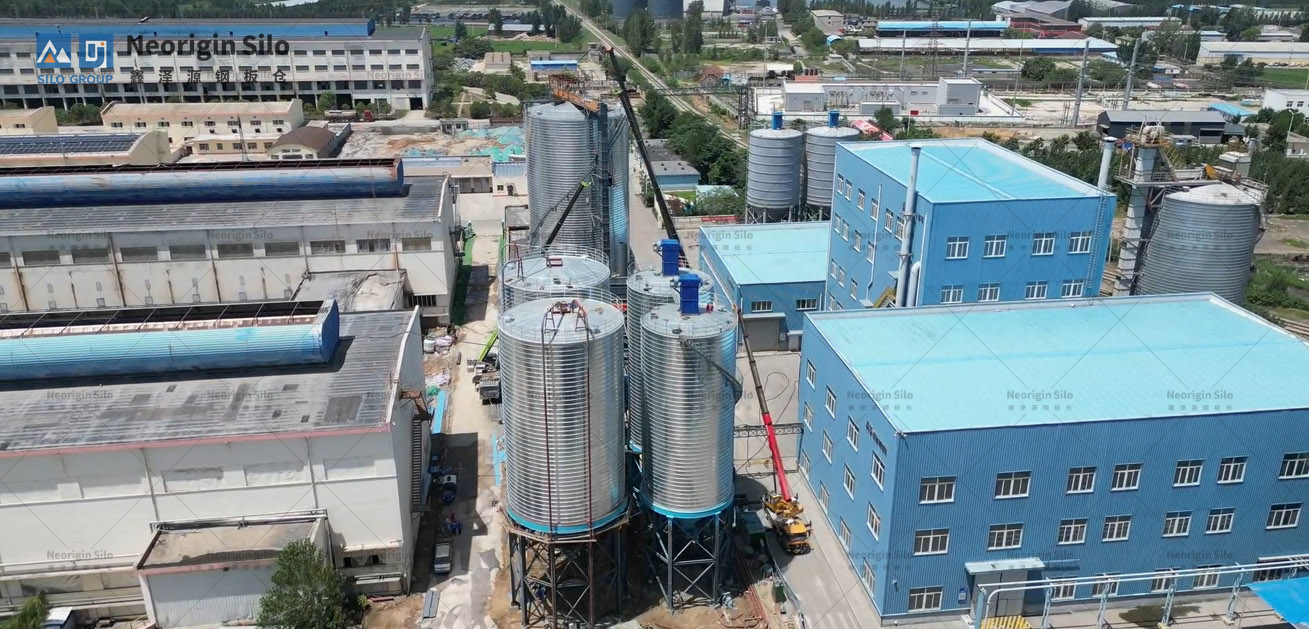 石灰石粉钢筒仓_3