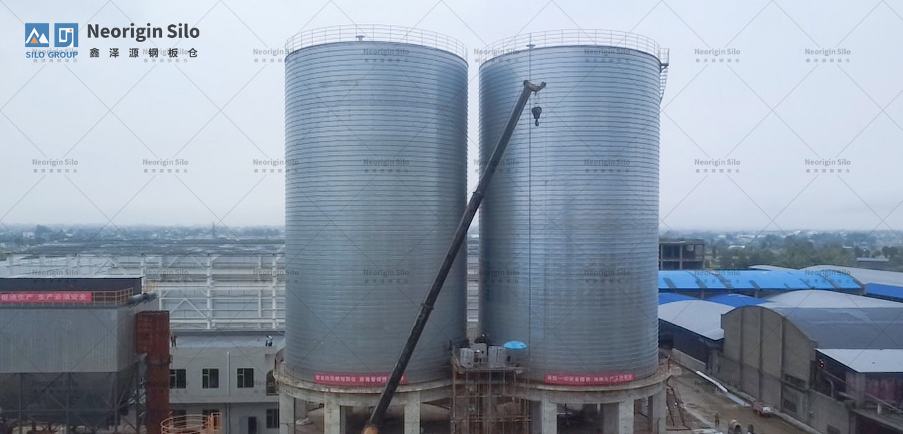 石灰石粉钢筒仓_3