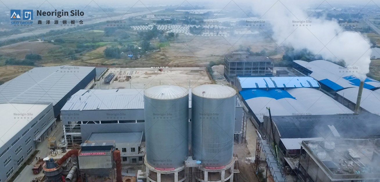 石灰石粉钢筒仓_4